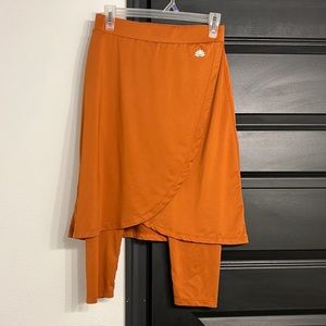 Rust Snoga Faux Wrap 3/4 Leggings